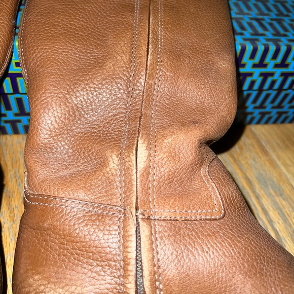 Tory Burch rustic brown (tan) Leather Jolie Riding boot size 8 - Picture 6 of 14